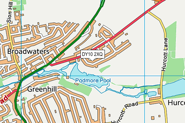 DY10 2XQ map - OS VectorMap District (Ordnance Survey) DY10 2XQ map - OS VectorMap District (Ordnance Survey)