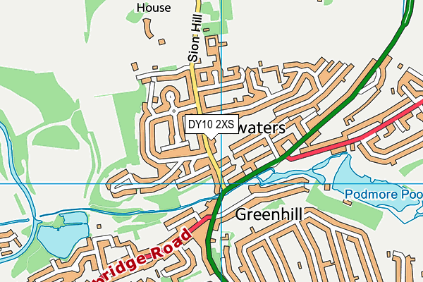 DY10 2XS map - OS VectorMap District (Ordnance Survey) DY10 2XS map - OS VectorMap District (Ordnance Survey)