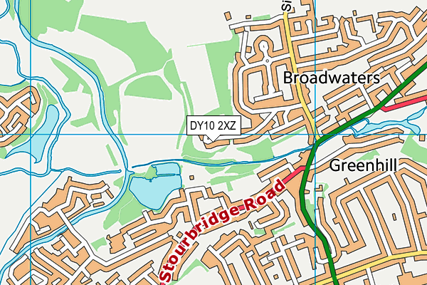 DY10 2XZ map - OS VectorMap District (Ordnance Survey) DY10 2XZ map - OS VectorMap District (Ordnance Survey)