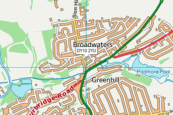 DY10 2YU map - OS VectorMap District (Ordnance Survey) DY10 2YU map - OS VectorMap District (Ordnance Survey)