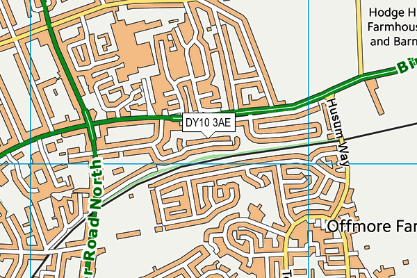 DY10 3AE map - OS VectorMap District (Ordnance Survey) DY10 3AE map - OS VectorMap District (Ordnance Survey)