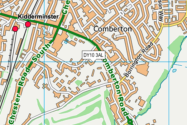 DY10 3AL map - OS VectorMap District (Ordnance Survey)