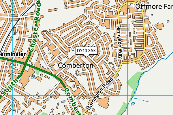 DY10 3AX map - OS VectorMap District (Ordnance Survey) DY10 3AX map - OS VectorMap District (Ordnance Survey)