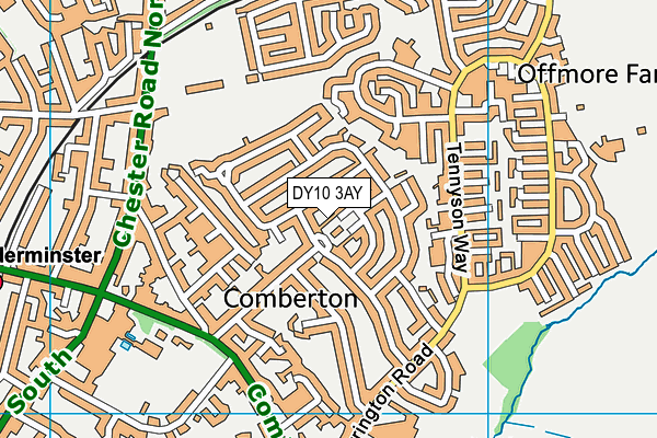 DY10 3AY map - OS VectorMap District (Ordnance Survey) DY10 3AY map - OS VectorMap District (Ordnance Survey)