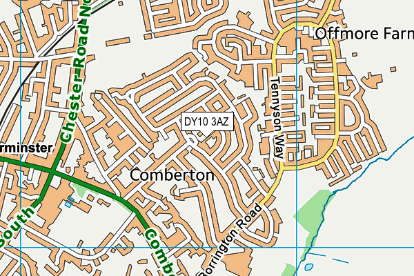 DY10 3AZ map - OS VectorMap District (Ordnance Survey) DY10 3AZ map - OS VectorMap District (Ordnance Survey)