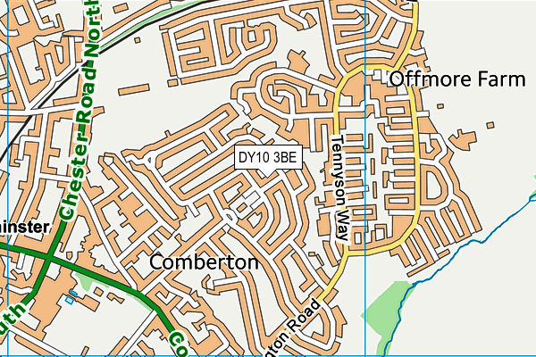 DY10 3BE map - OS VectorMap District (Ordnance Survey) DY10 3BE map - OS VectorMap District (Ordnance Survey)