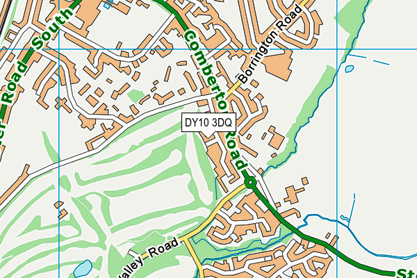 DY10 3DQ map - OS VectorMap District (Ordnance Survey)