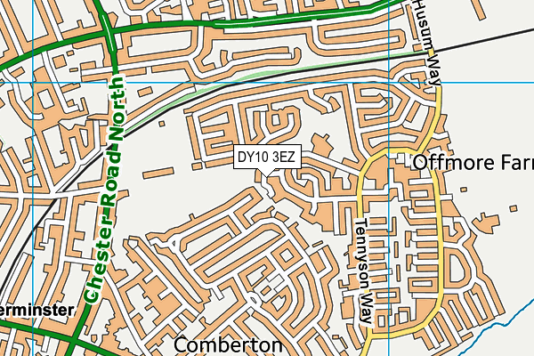 DY10 3EZ map - OS VectorMap District (Ordnance Survey) DY10 3EZ map - OS VectorMap District (Ordnance Survey)