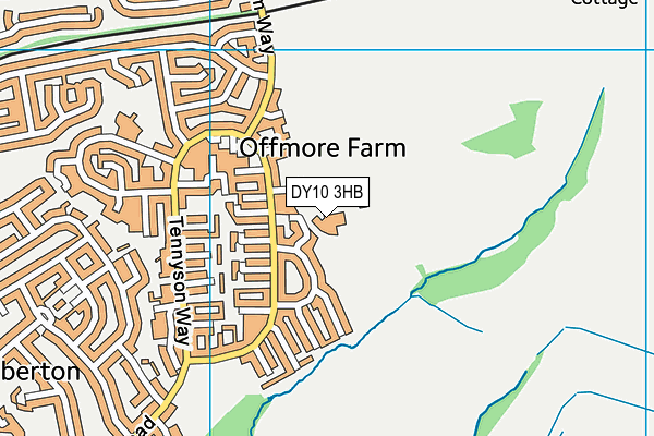 DY10 3HB map - OS VectorMap District (Ordnance Survey) DY10 3HB map - OS VectorMap District (Ordnance Survey)