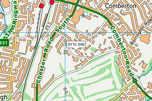 DY10 3HN map - OS VectorMap District (Ordnance Survey) DY10 3HN map - OS VectorMap District (Ordnance Survey)