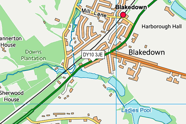 DY10 3JE map - OS VectorMap District (Ordnance Survey) DY10 3JE map - OS VectorMap District (Ordnance Survey)