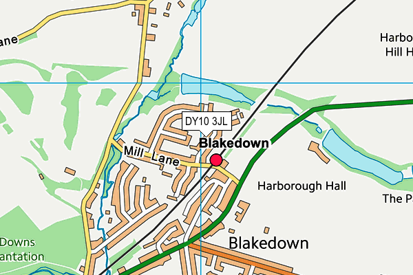 DY10 3JL map - OS VectorMap District (Ordnance Survey) DY10 3JL map - OS VectorMap District (Ordnance Survey)