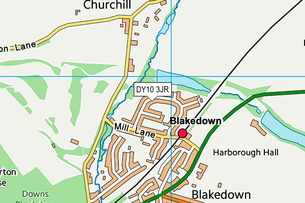 DY10 3JR map - OS VectorMap District (Ordnance Survey) DY10 3JR map - OS VectorMap District (Ordnance Survey)