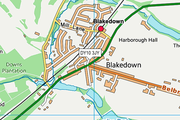 DY10 3JY map - OS VectorMap District (Ordnance Survey) DY10 3JY map - OS VectorMap District (Ordnance Survey)