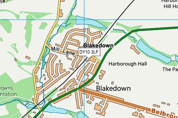DY10 3LF map - OS VectorMap District (Ordnance Survey) DY10 3LF map - OS VectorMap District (Ordnance Survey)