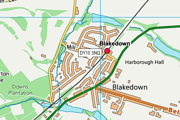DY10 3NQ map - OS VectorMap District (Ordnance Survey)