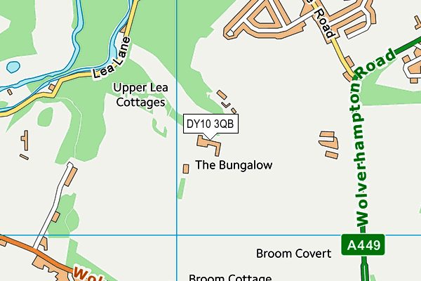 DY10 3QB map - OS VectorMap District (Ordnance Survey)