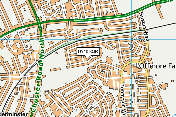 DY10 3QR map - OS VectorMap District (Ordnance Survey) DY10 3QR map - OS VectorMap District (Ordnance Survey)