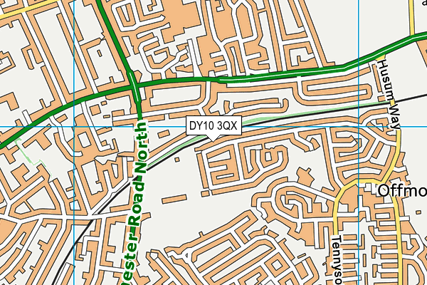 DY10 3QX map - OS VectorMap District (Ordnance Survey) DY10 3QX map - OS VectorMap District (Ordnance Survey)