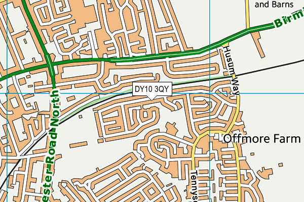 DY10 3QY map - OS VectorMap District (Ordnance Survey) DY10 3QY map - OS VectorMap District (Ordnance Survey)