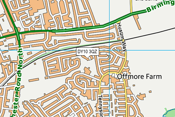 DY10 3QZ map - OS VectorMap District (Ordnance Survey) DY10 3QZ map - OS VectorMap District (Ordnance Survey)