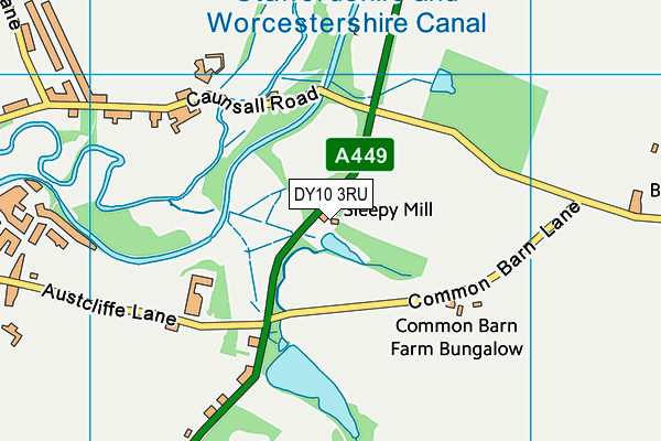 DY10 3RU map - OS VectorMap District (Ordnance Survey) DY10 3RU map - OS VectorMap District (Ordnance Survey)