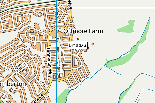 DY10 3XG map - OS VectorMap District (Ordnance Survey) DY10 3XG map - OS VectorMap District (Ordnance Survey)