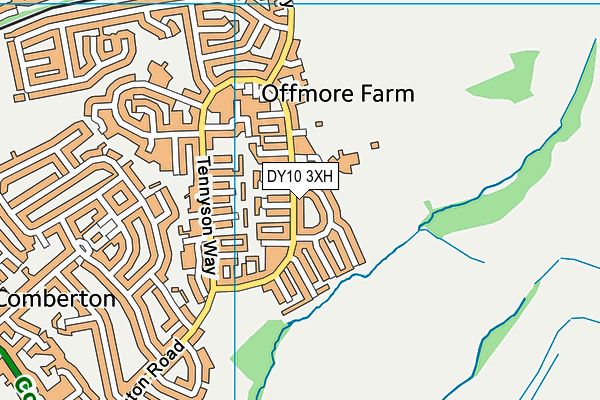 DY10 3XH map - OS VectorMap District (Ordnance Survey) DY10 3XH map - OS VectorMap District (Ordnance Survey)