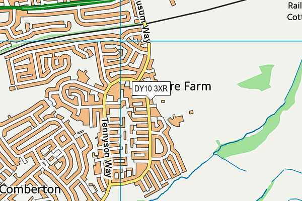 DY10 3XR map - OS VectorMap District (Ordnance Survey)