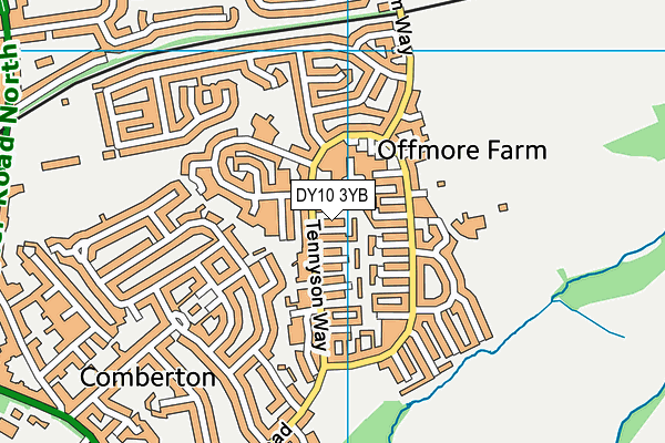 DY10 3YB map - OS VectorMap District (Ordnance Survey) DY10 3YB map - OS VectorMap District (Ordnance Survey)