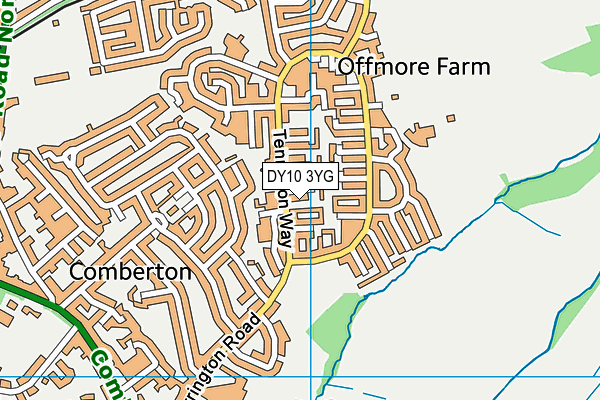 DY10 3YG map - OS VectorMap District (Ordnance Survey) DY10 3YG map - OS VectorMap District (Ordnance Survey)