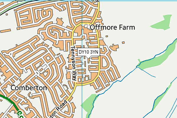 DY10 3YN map - OS VectorMap District (Ordnance Survey) DY10 3YN map - OS VectorMap District (Ordnance Survey)