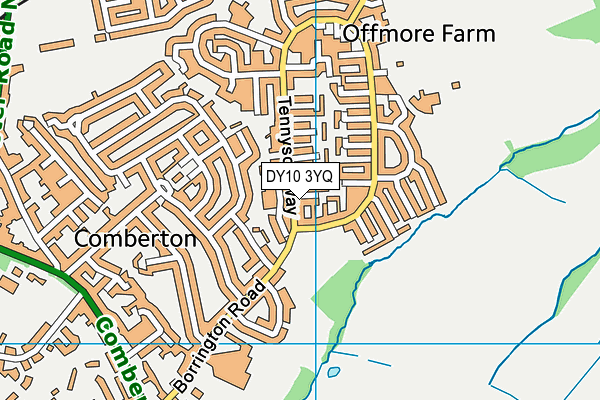 DY10 3YQ map - OS VectorMap District (Ordnance Survey) DY10 3YQ map - OS VectorMap District (Ordnance Survey)