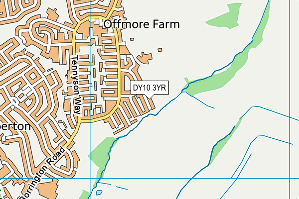 DY10 3YR map - OS VectorMap District (Ordnance Survey) DY10 3YR map - OS VectorMap District (Ordnance Survey)