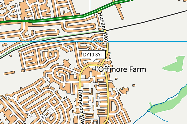 DY10 3YT map - OS VectorMap District (Ordnance Survey) DY10 3YT map - OS VectorMap District (Ordnance Survey)