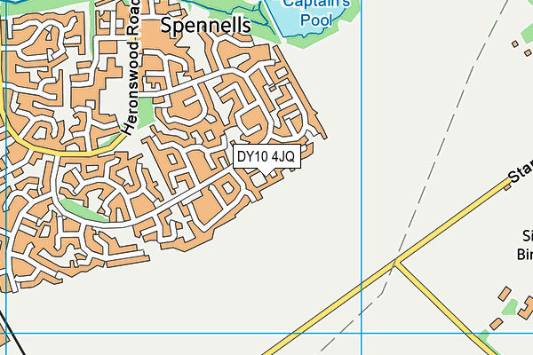 DY10 4JQ map - OS VectorMap District (Ordnance Survey) DY10 4JQ map - OS VectorMap District (Ordnance Survey)
