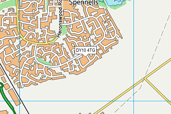 DY10 4TG map - OS VectorMap District (Ordnance Survey)