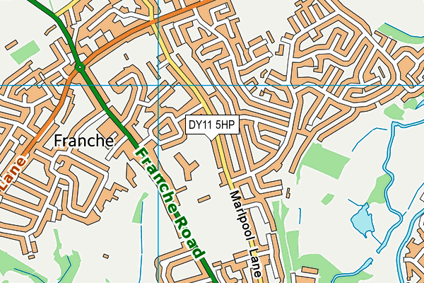 DY11 5HP map - OS VectorMap District (Ordnance Survey) DY11 5HP map - OS VectorMap District (Ordnance Survey)
