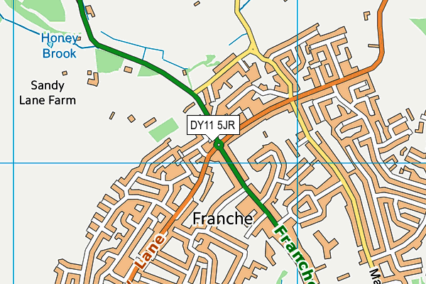 DY11 5JR map - OS VectorMap District (Ordnance Survey) DY11 5JR map - OS VectorMap District (Ordnance Survey)