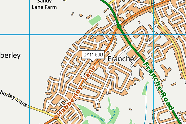 DY11 5JU map - OS VectorMap District (Ordnance Survey) DY11 5JU map - OS VectorMap District (Ordnance Survey)