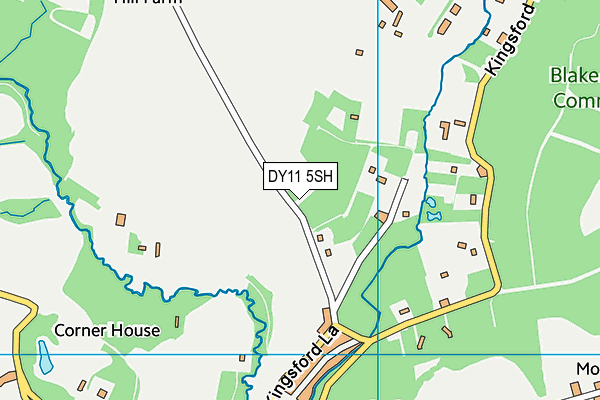 DY11 5SH map - OS VectorMap District (Ordnance Survey) DY11 5SH map - OS VectorMap District (Ordnance Survey)