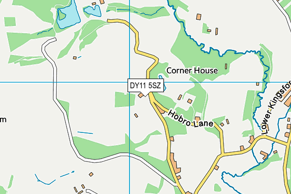DY11 5SZ map - OS VectorMap District (Ordnance Survey)