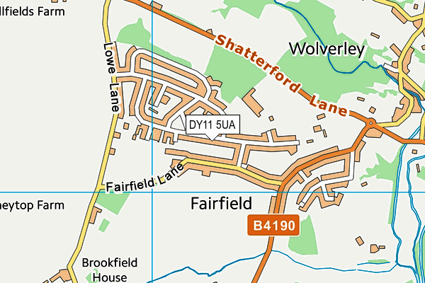 DY11 5UA map - OS VectorMap District (Ordnance Survey) DY11 5UA map - OS VectorMap District (Ordnance Survey)