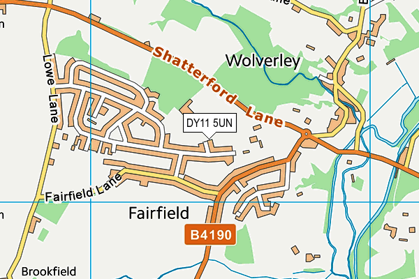 DY11 5UN map - OS VectorMap District (Ordnance Survey)