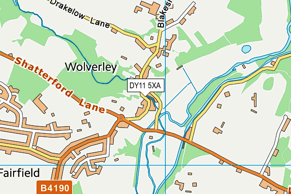 DY11 5XA map - OS VectorMap District (Ordnance Survey) DY11 5XA map - OS VectorMap District (Ordnance Survey)