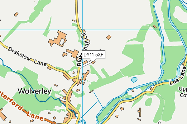 DY11 5XF map - OS VectorMap District (Ordnance Survey) DY11 5XF map - OS VectorMap District (Ordnance Survey)