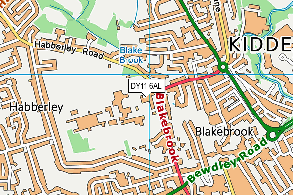 DY11 6AL map - OS VectorMap District (Ordnance Survey) DY11 6AL map - OS VectorMap District (Ordnance Survey)