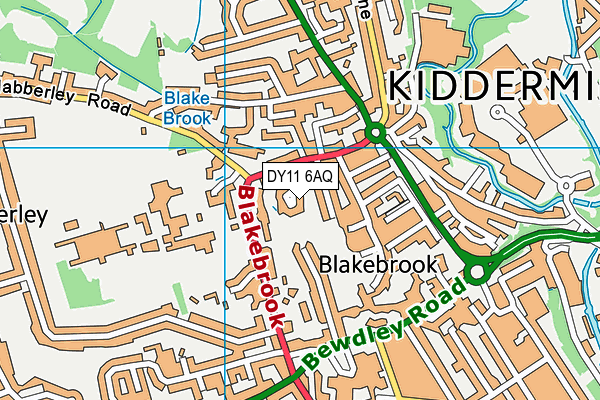 DY11 6AQ map - OS VectorMap District (Ordnance Survey) DY11 6AQ map - OS VectorMap District (Ordnance Survey)