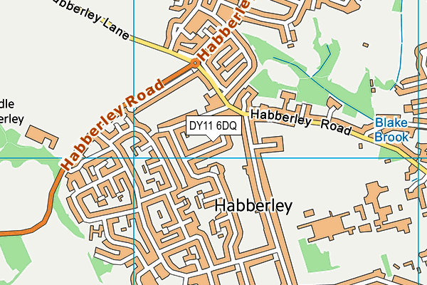 DY11 6DQ map - OS VectorMap District (Ordnance Survey) DY11 6DQ map - OS VectorMap District (Ordnance Survey)