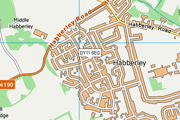 DY11 6EG map - OS VectorMap District (Ordnance Survey) DY11 6EG map - OS VectorMap District (Ordnance Survey)